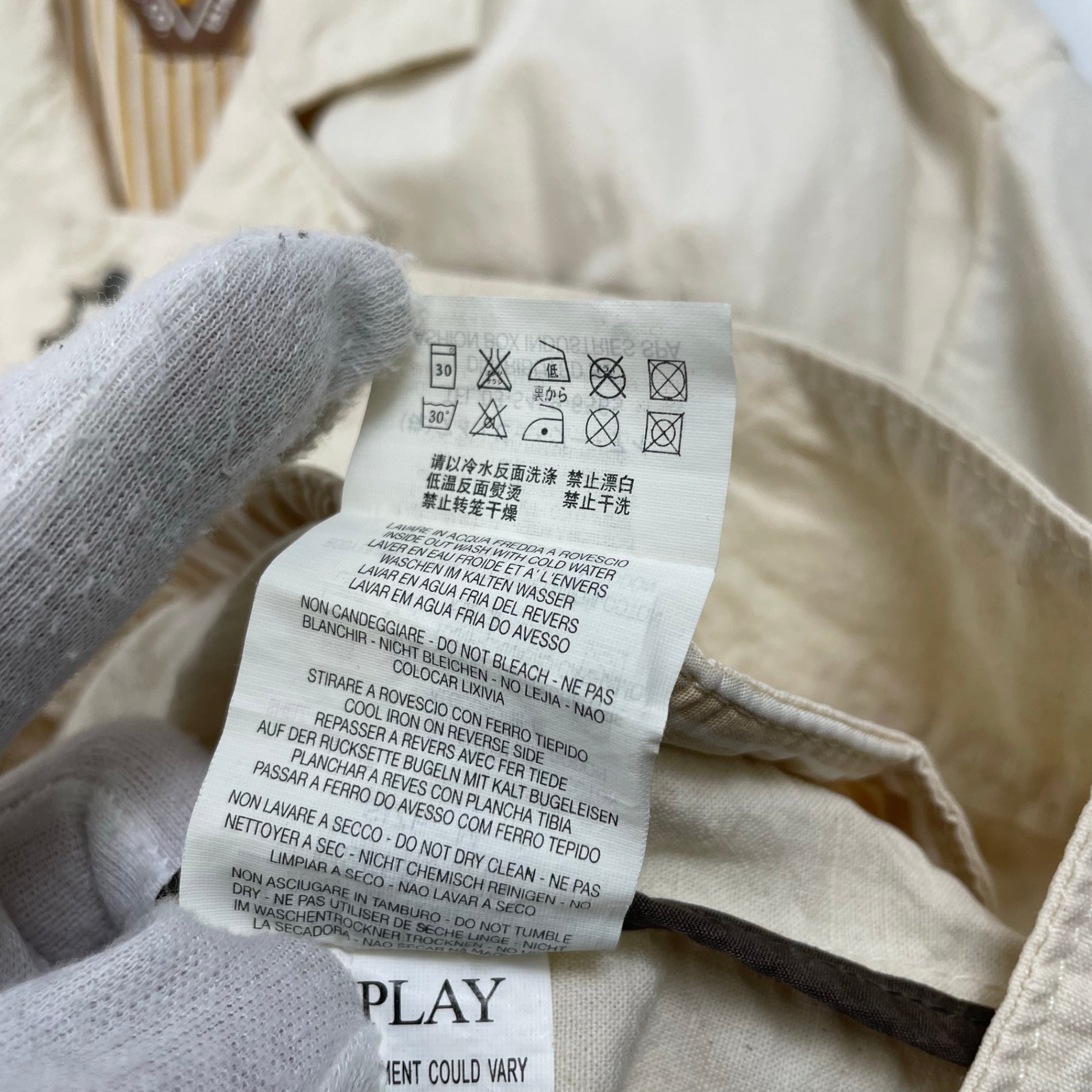 REPLAY リプレイ / コットンリネンジャケット ウイングプリント SIZE：M