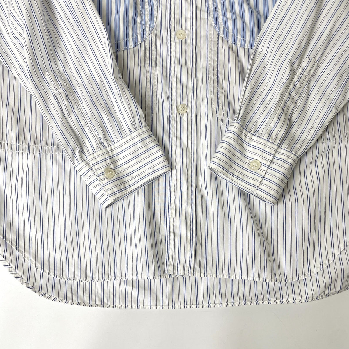 COMME des GARCONS SHIRT / 丸ポケストライプシャツ 参考定価：65,000程度 SIZE:S(M-L程度)
