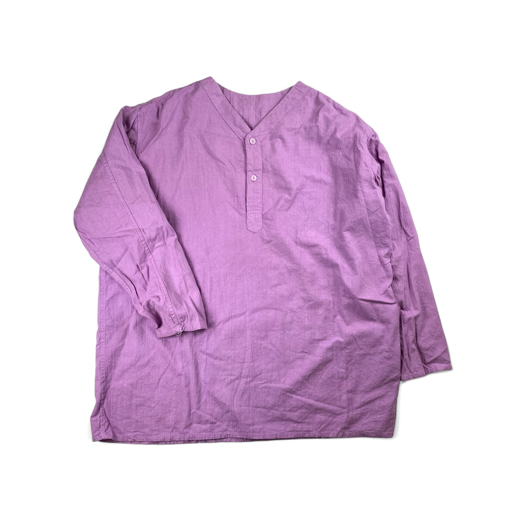 VINTAGE ロシアンミリタリー EURO / 後染め スリーピングシャツ SIZE：L程度