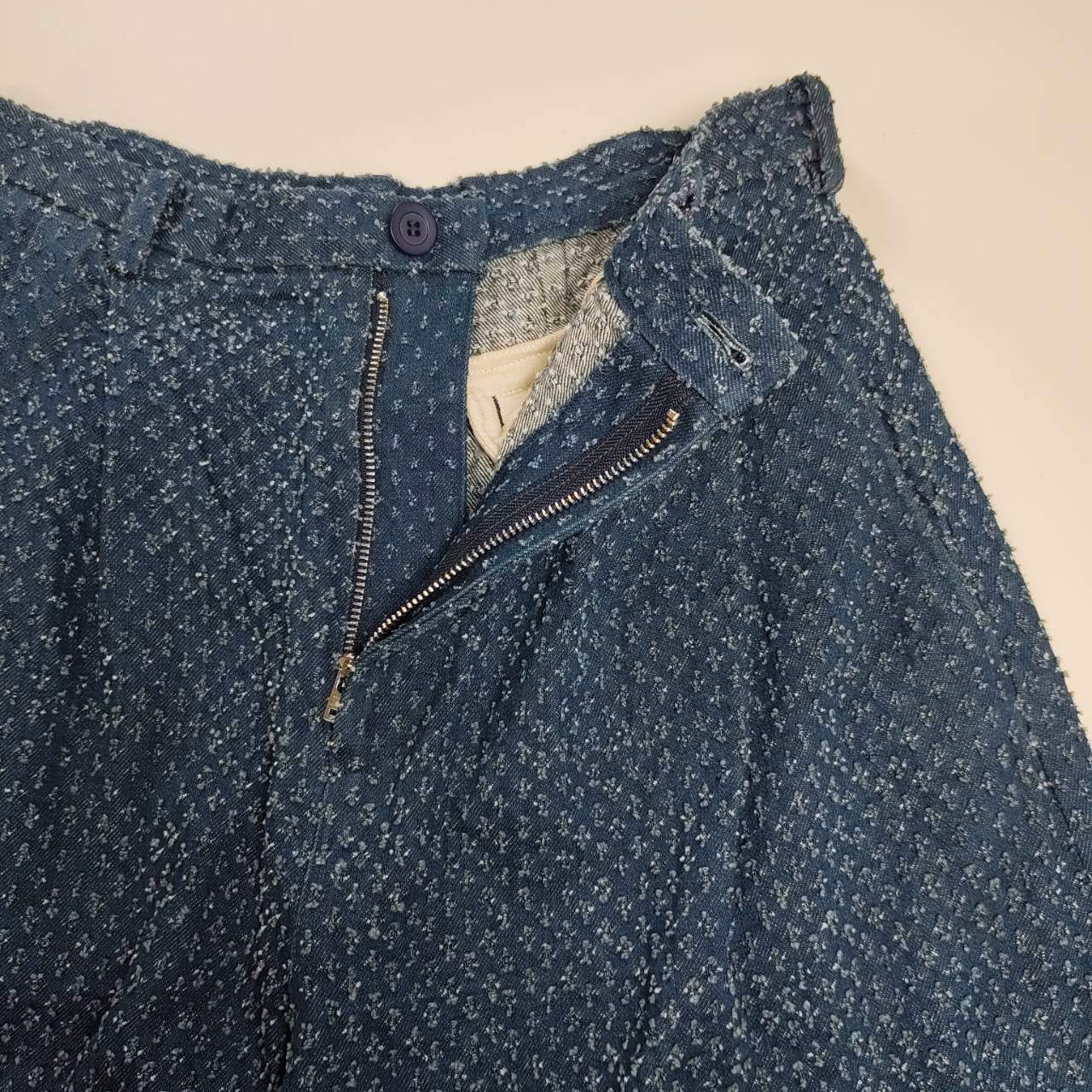 ANREALAGE アンリアレイジ / ハカマデニム 袴 ファンシーツイード インディゴ 参考定価：40,000程度 SIZE:40