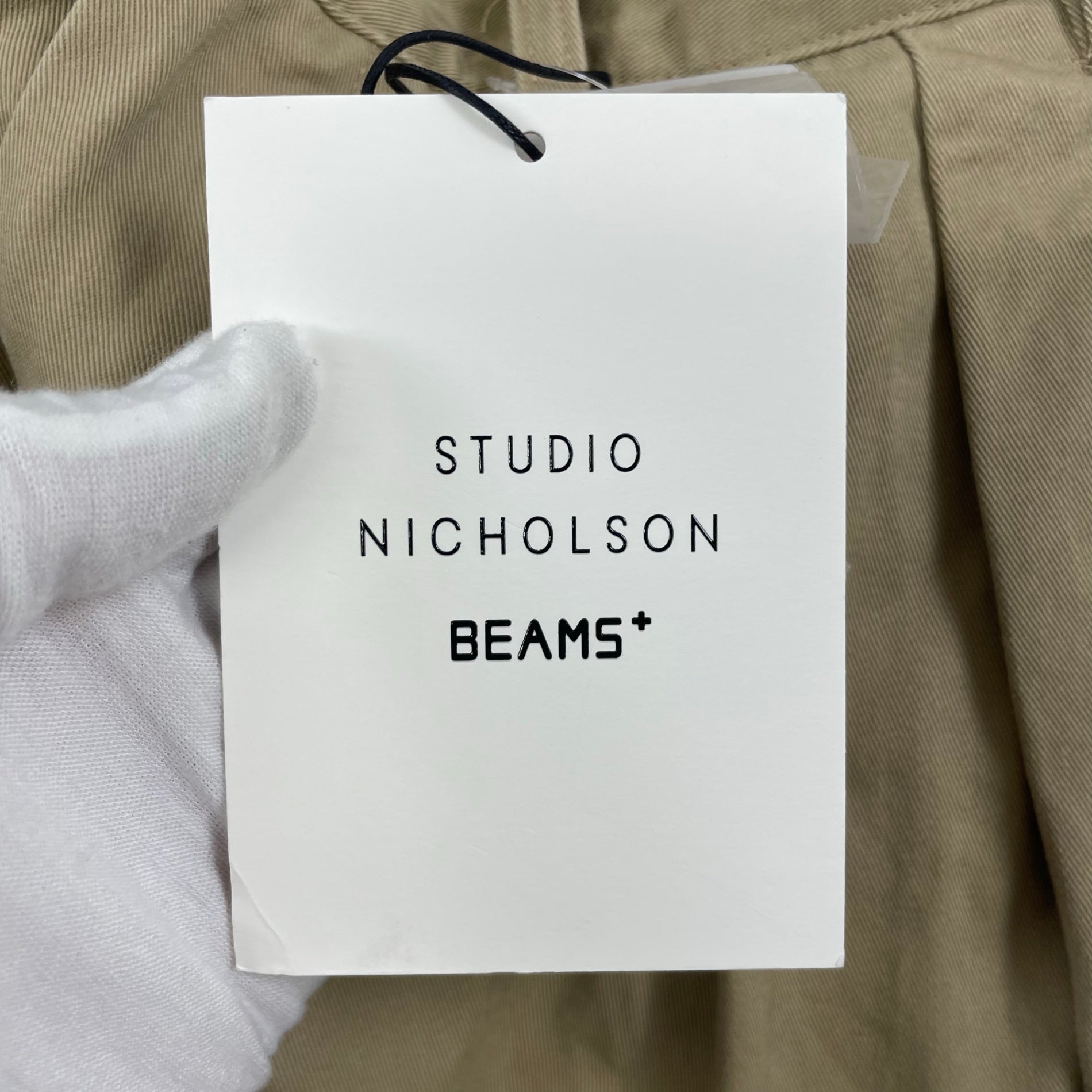 BEAMS PLUS × STUDIO NICHOLSON / ALVY DOUBLE PLEAT PANT タグ付 参考定価：43,000+tax SIZE:S