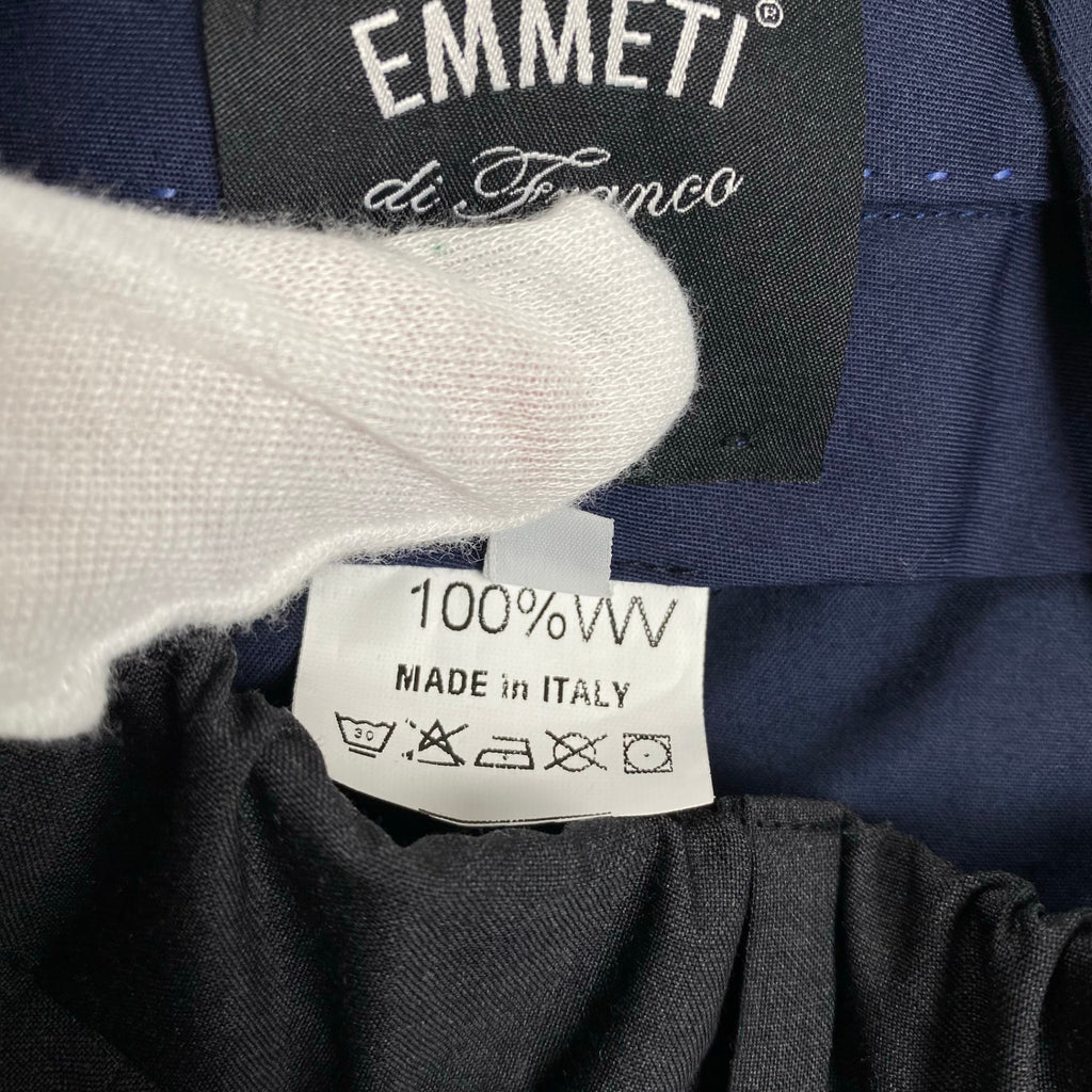 EMMETI エンメティ / 1タック ウールスラックス イタリア製 参考定価：40,000程度 SIZE：46