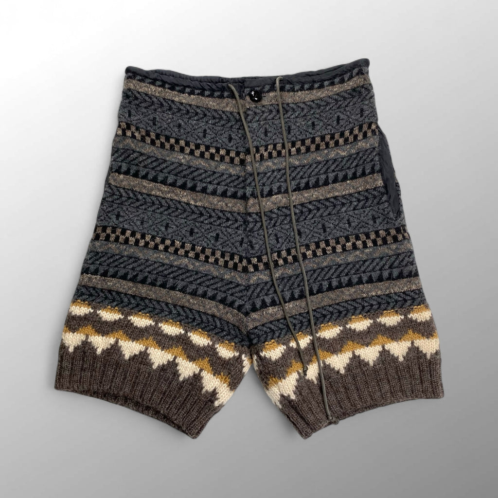 sacai サカイ / ジャガードニットハーフパンツ ノルディック SIZE:1