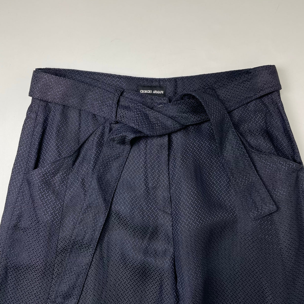 GIORGIO ARMANI / アーカイブリネンMIXスラックス BORGO21 参考定価：160,000程度 SIZE:40