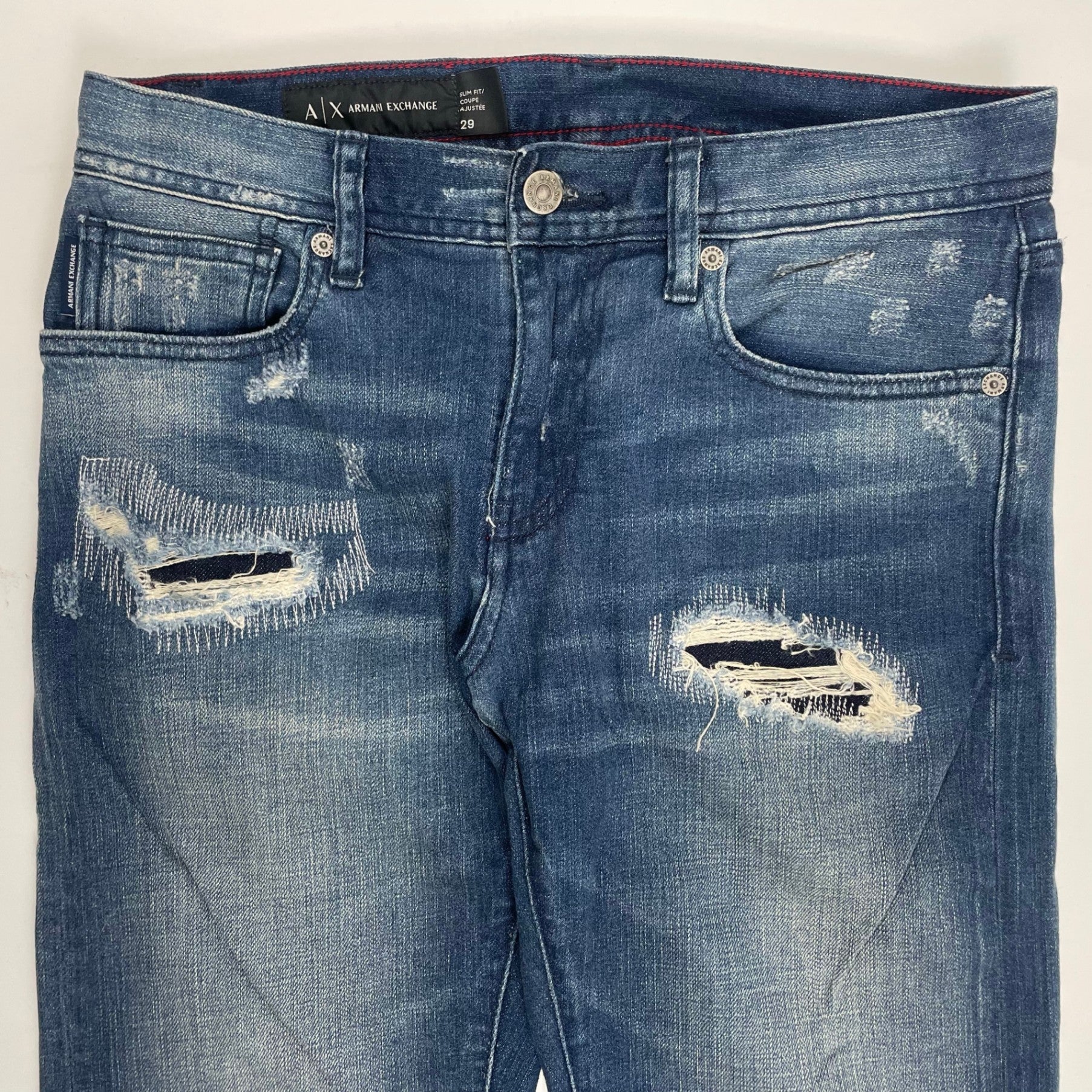 ARMANI EXCHANGE アルマーニエクスチェンジ / ダメージ加工デニムパンツ 参考定価：30,000程度 SIZE:29