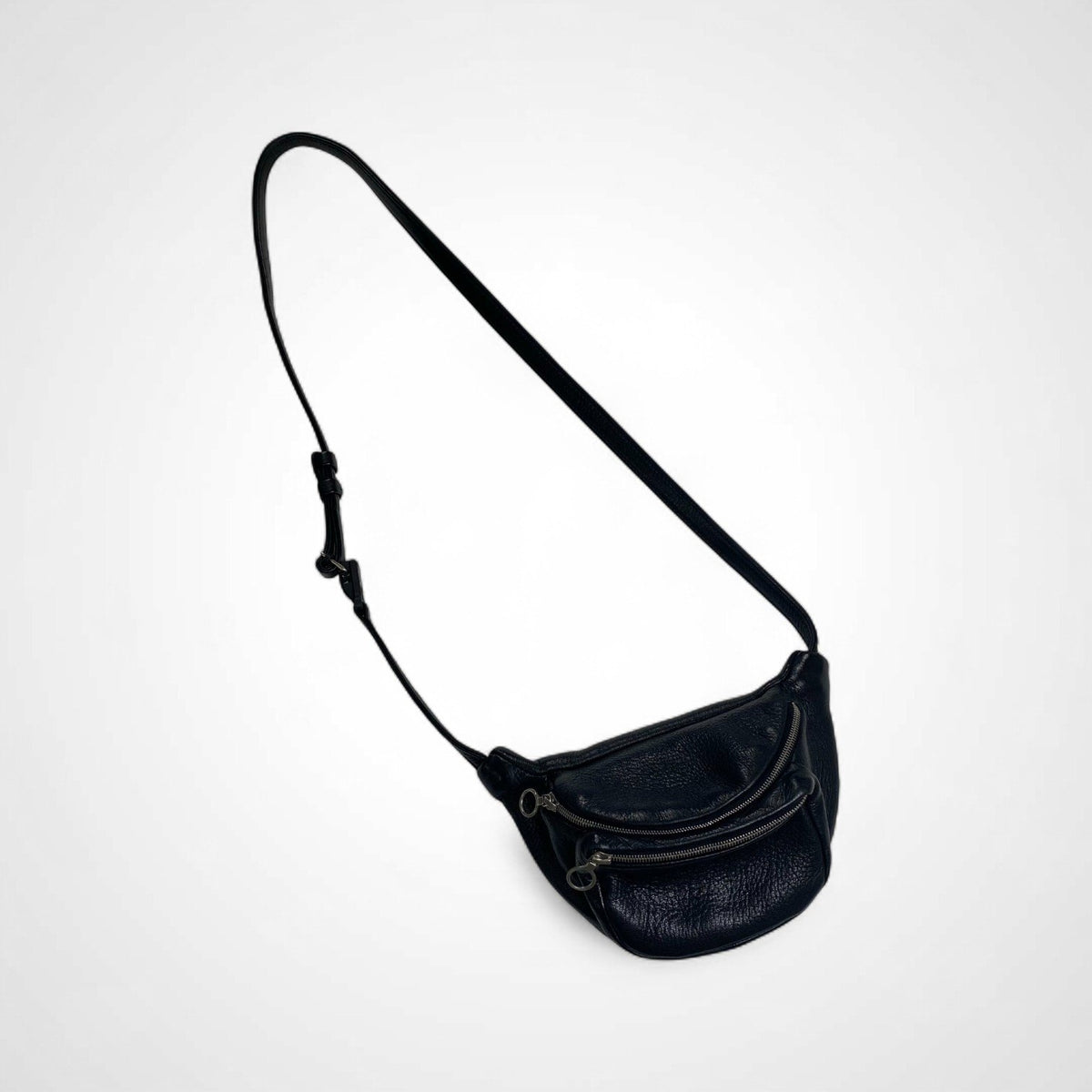 Aeta アエタ / DEER LEATHER WAIST POUCH S ブラック 参考定価：38,000+tax