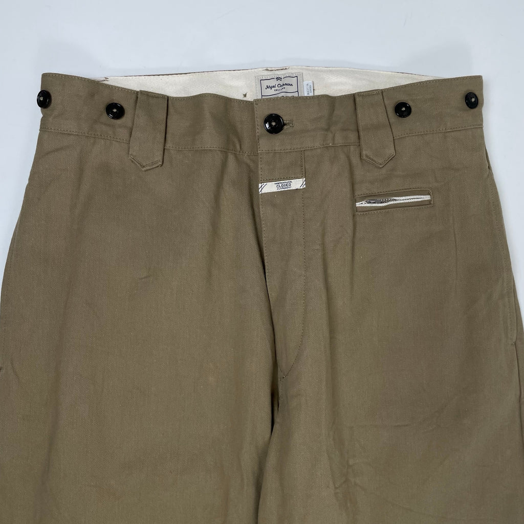 Nigel Cabourn × CLOSED / コラボ ワイドミリタリーパンツ 参考定価：45,000程度 SIZE:31