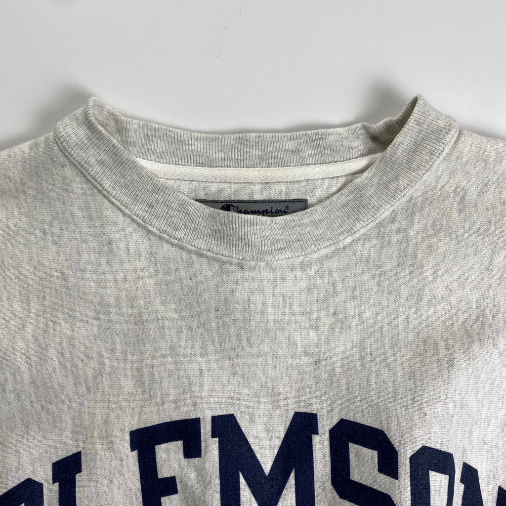 90-00's Champion チャンピオン / リバースウィーブスウェット clemson university ヘザーグレー SIZE:M