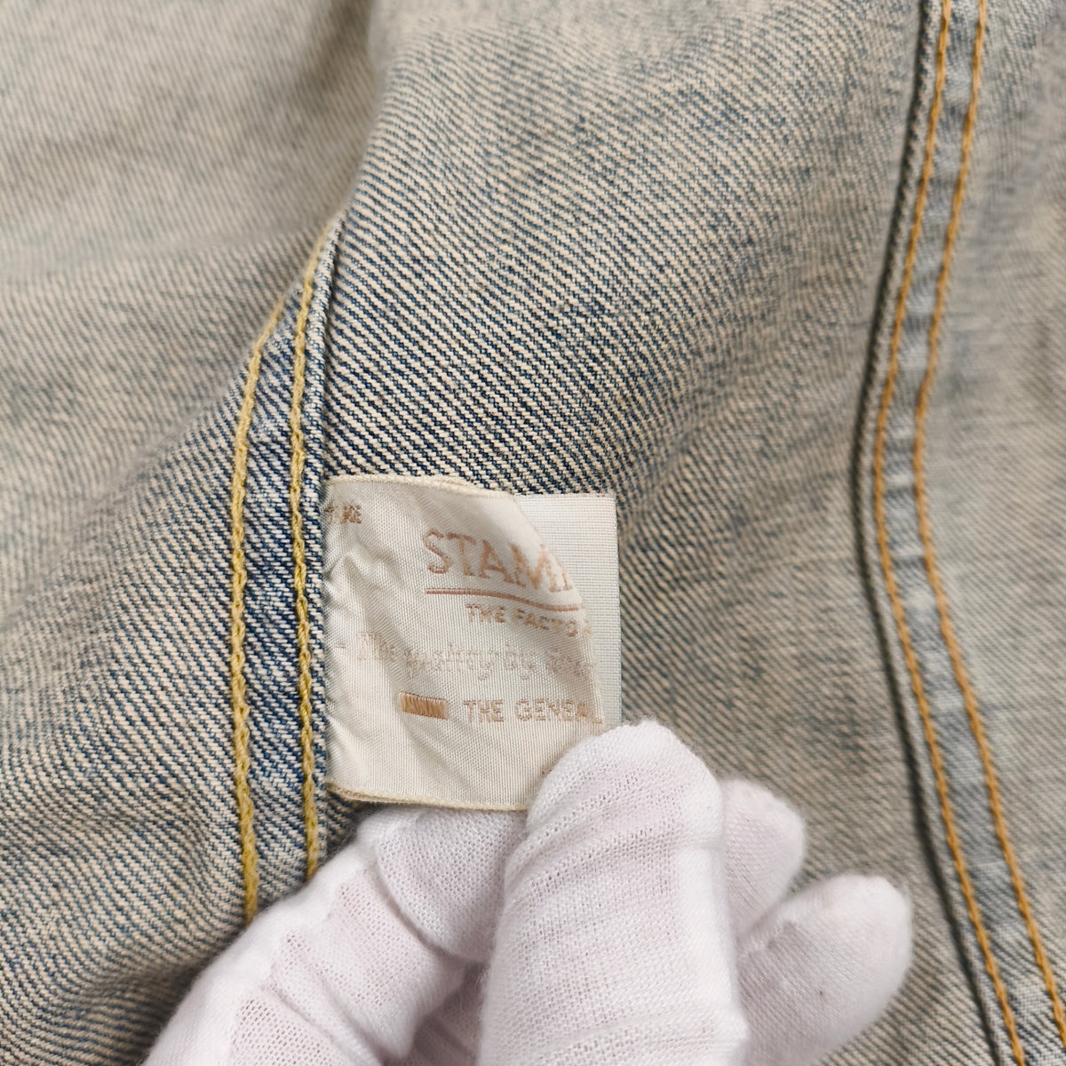 STAMMBAUM × L'APPARTEMENT / 別注 ヴィンテージ加工デニムジャケット SIZE:M