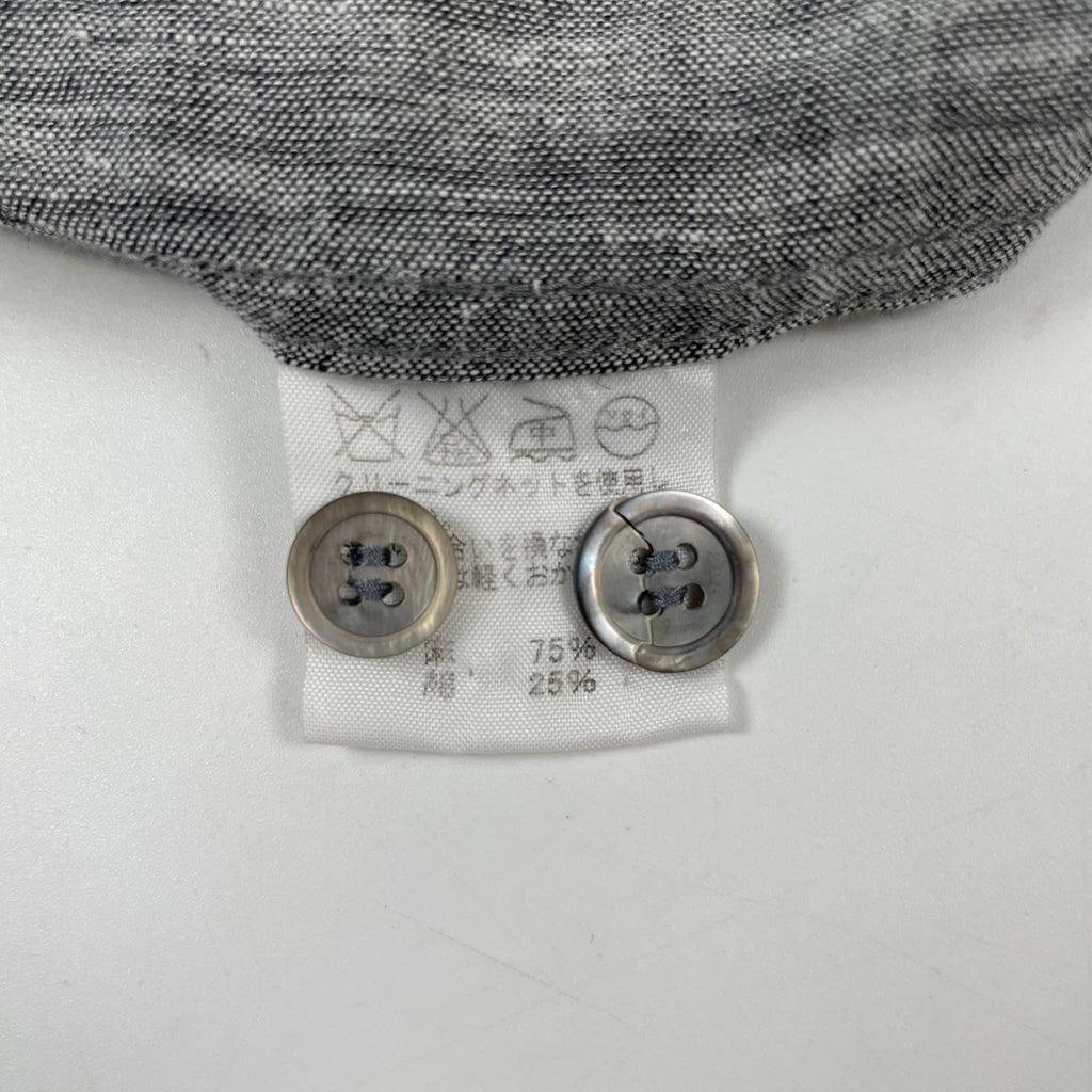 ISSEY MIYAKE MEN / 02SS リネンオープンカラーシャツ 滝沢直己期 SIZE:3