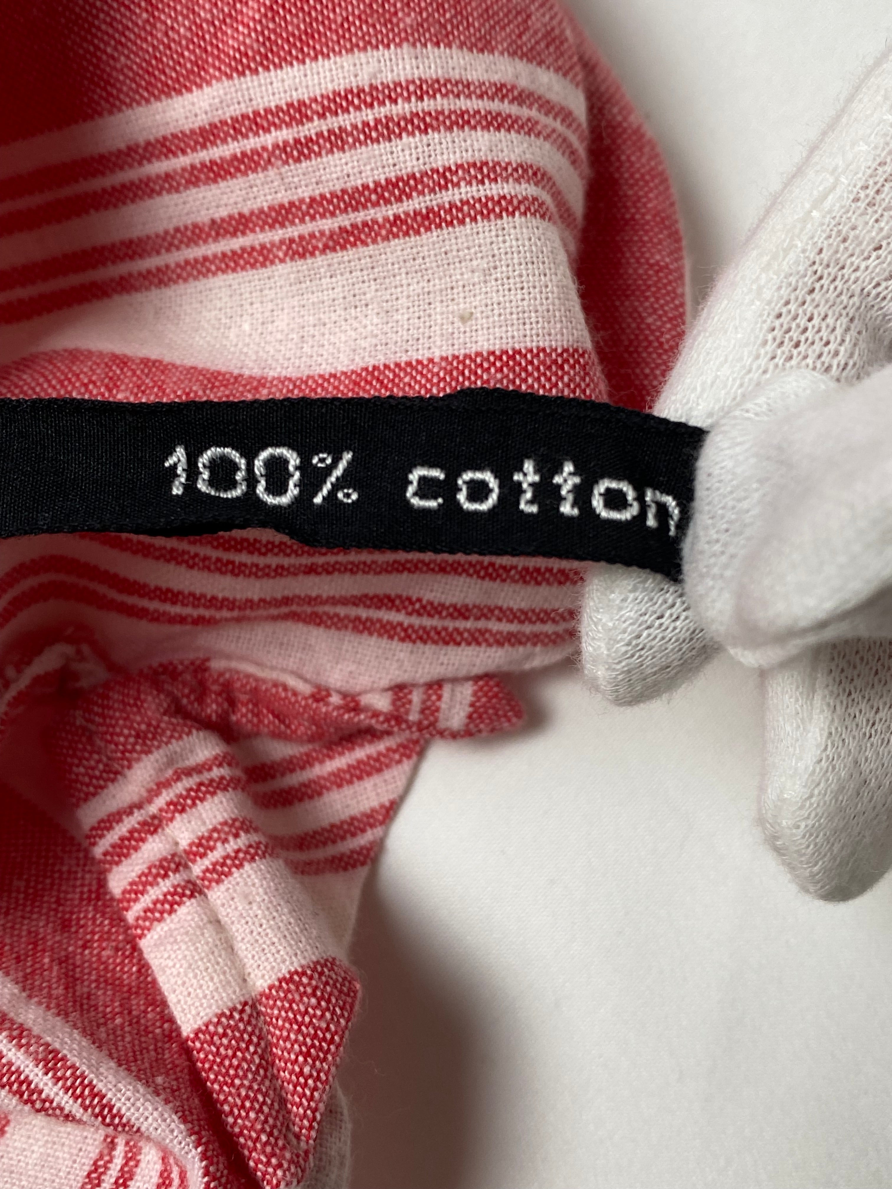 FRANK LEDER フランクリーダー コットン ストライプ シャツ