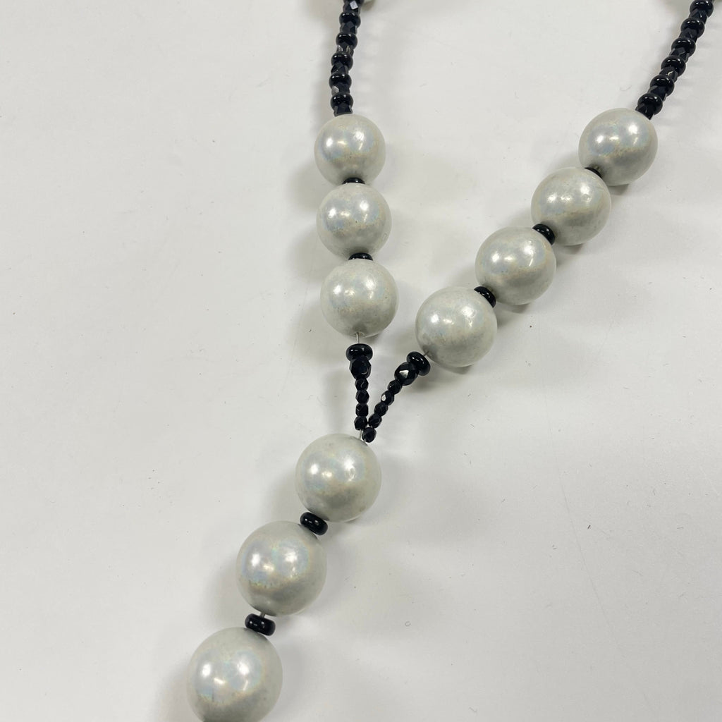 EMPORIO ARMANI / ボール＆フリンジネックレス 参考定価：55,000程度