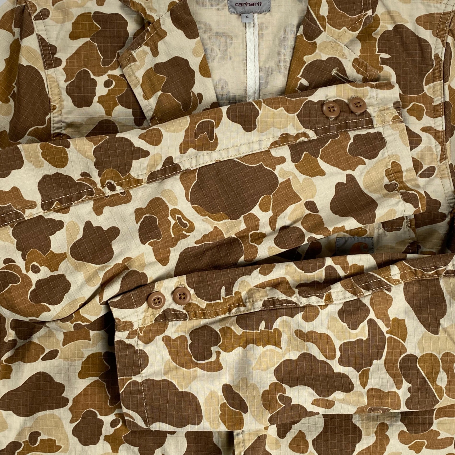 carhartt カーハート / CANE BLAZER ダックカモ リップストップ テーラードジャケット 参考定価：20,000程度 SIZE:S