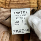 HARVESTY ハーベスティ / コーデュロイサーカスパンツ ブラウン 参考定価：17,800+tax SIZE:2