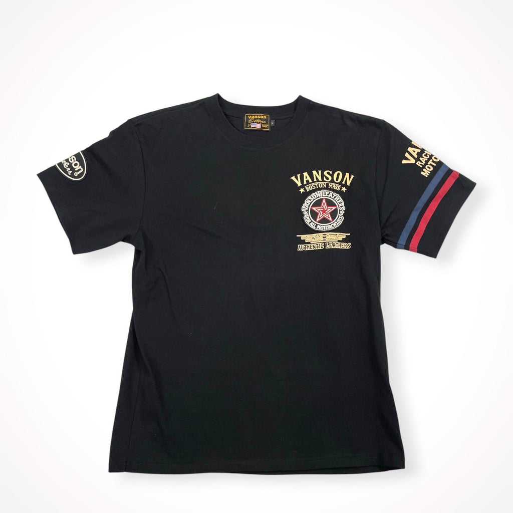 vanson / モーターサイクルTシャツ 参考定価：8,900+tax SIZE:L