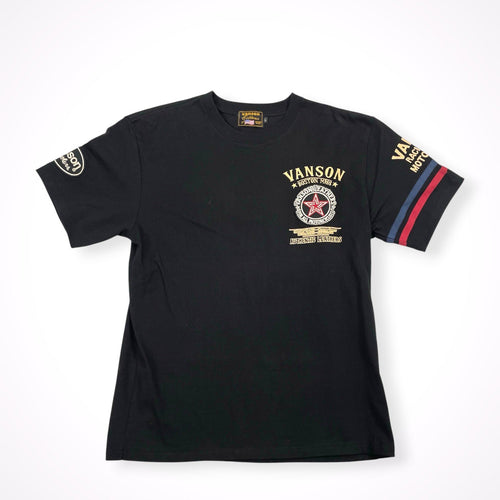 vanson / モーターサイクルTシャツ 参考定価：8,900+tax SIZE:L