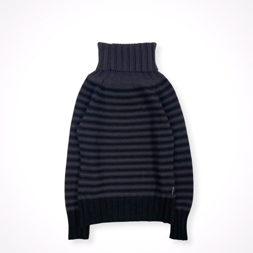 ARMANI JEANS / ボーダータートルネックニット 参考定価：50,000程度 SIZE:M