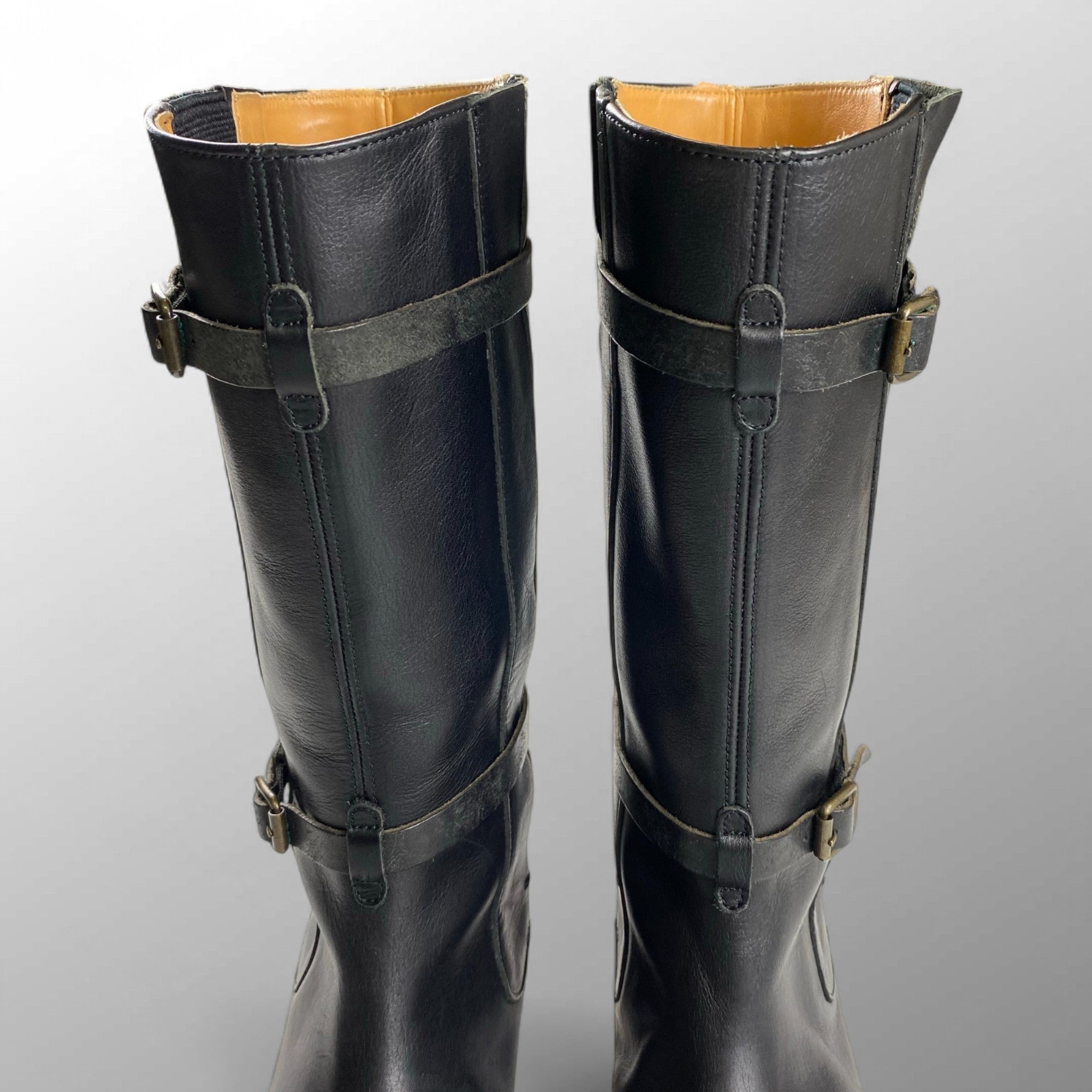 chausser ショセ / レザーエンジニアブーツ サイドゴア SIZE:23 1/2cm