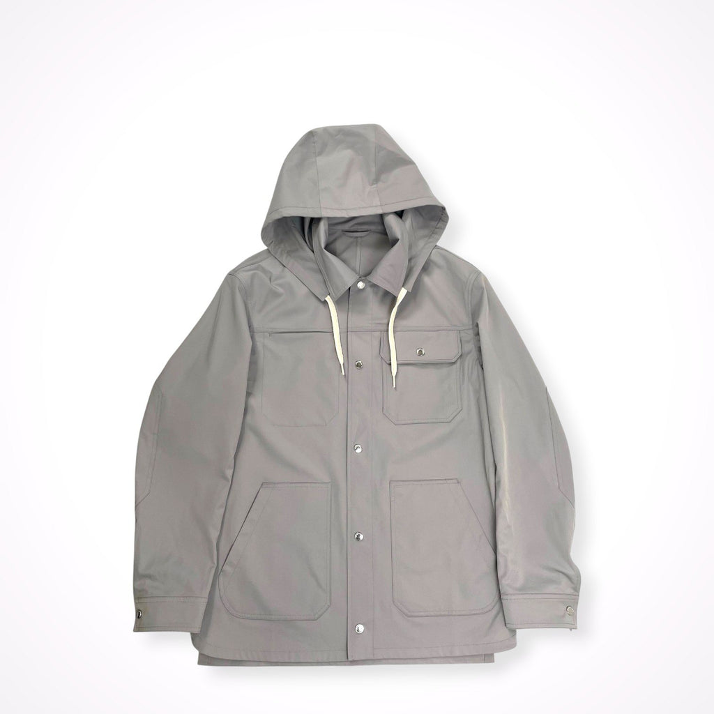 EMPORIO ARMANI エンポリオ アルマーニ / フード付シャツジャケット グレー SIZE:46