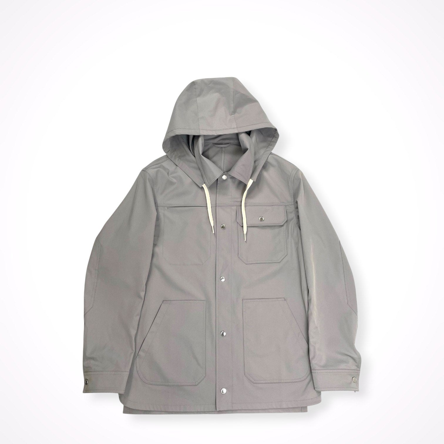 EMPORIO ARMANI エンポリオ アルマーニ / フード付シャツジャケット グレー SIZE:46