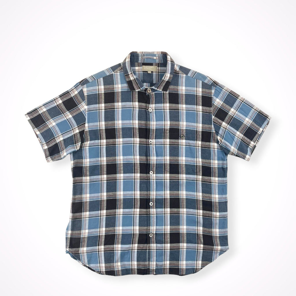 MARGARET HOWELL / 日本製 コットンチェックシャツ 参考定価：28,000程度 SIZE:L