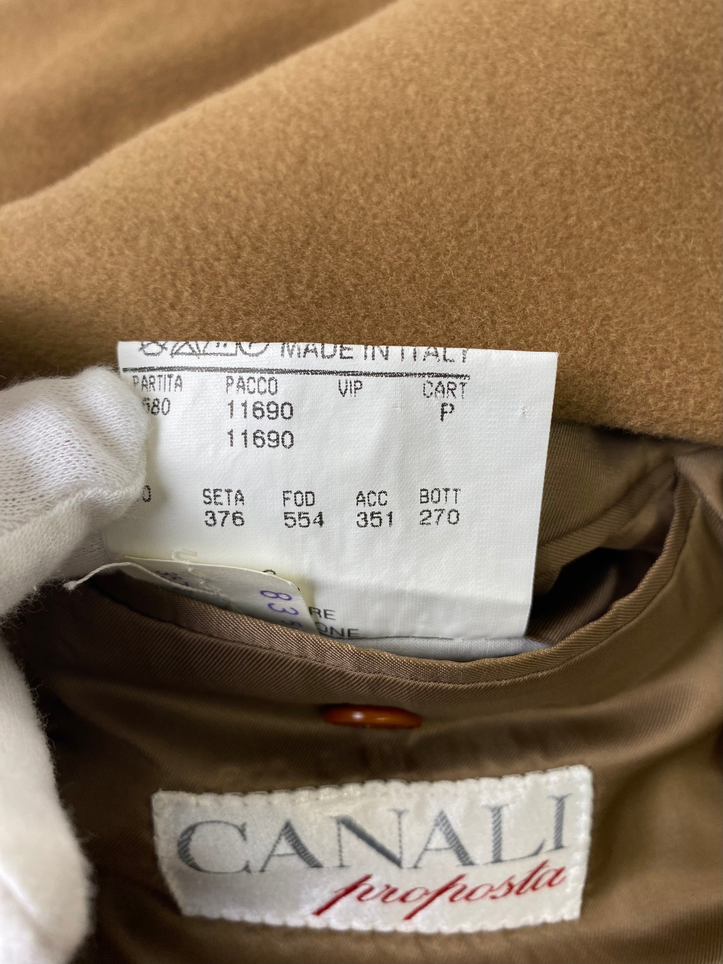 【スペシャル】CANALI カナーリ Loro Piana ロロピアーナ カシミヤ100％ ダブルブレスト コート