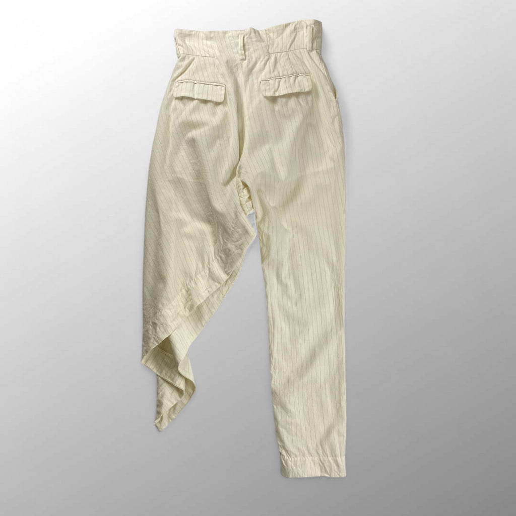 FACETASM ファセッタズム / イレギュラーバーティカルストライプパンツ ホワイト SIZE：1