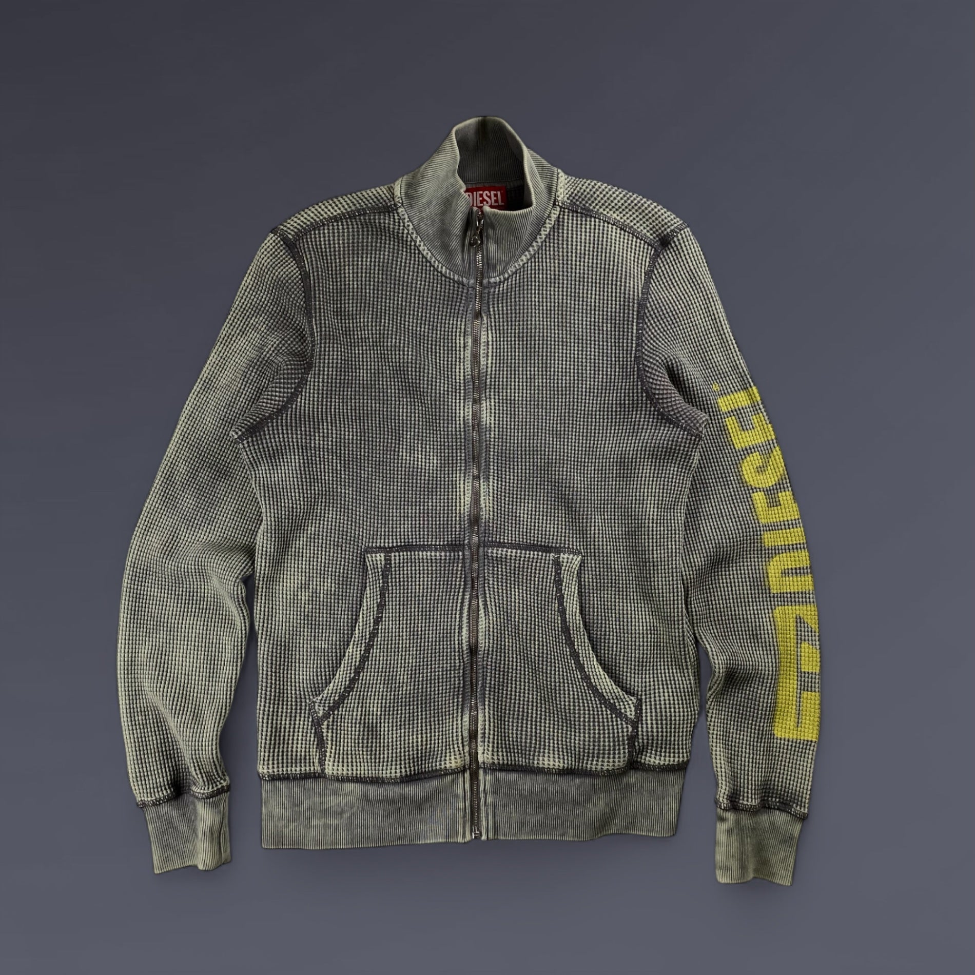 24SS DIESEL ディーゼル / S-GINAFY-ZIP ワッフル ジャケット 参考定価：45,000+tax SIZE:XS （M程度）