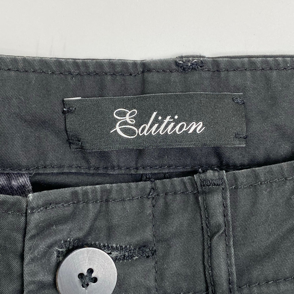 Edition エディション / MERCERIZE COTTON ミリタリーチノ ギャバジン ブラック 参考定価：16,000+tax