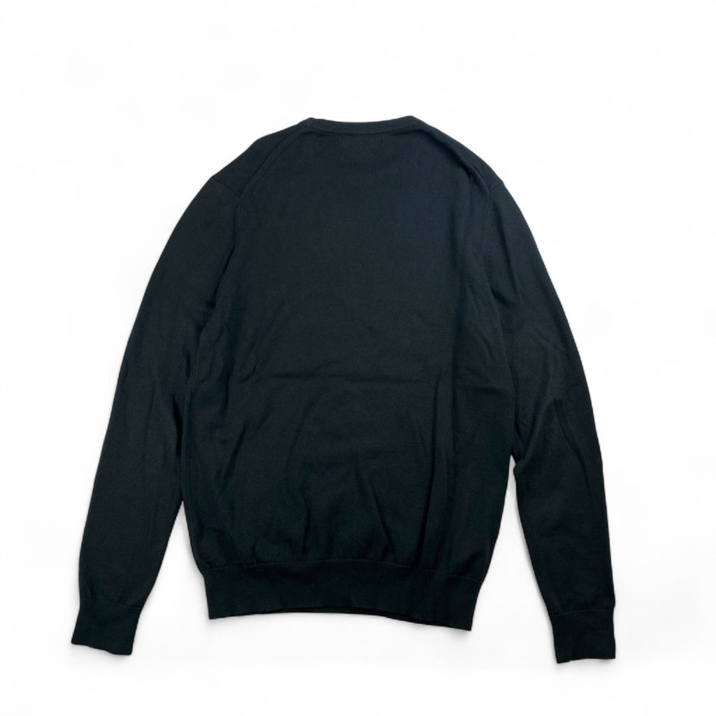 FRED PERRY フレッドペリー / ワンポイント 刺繍ロゴ ニット SIZE：M