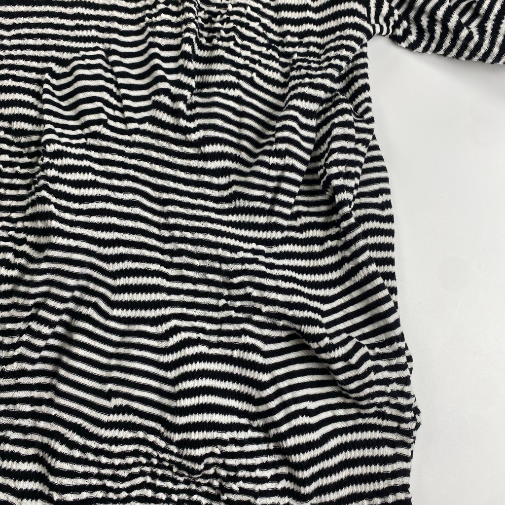 MAISON SPECIAL メゾンスペシャル / Links Jacquard Border Oversized Crew Neck T-shirt ボーダー Tシャツ SIZE：2(L程度)