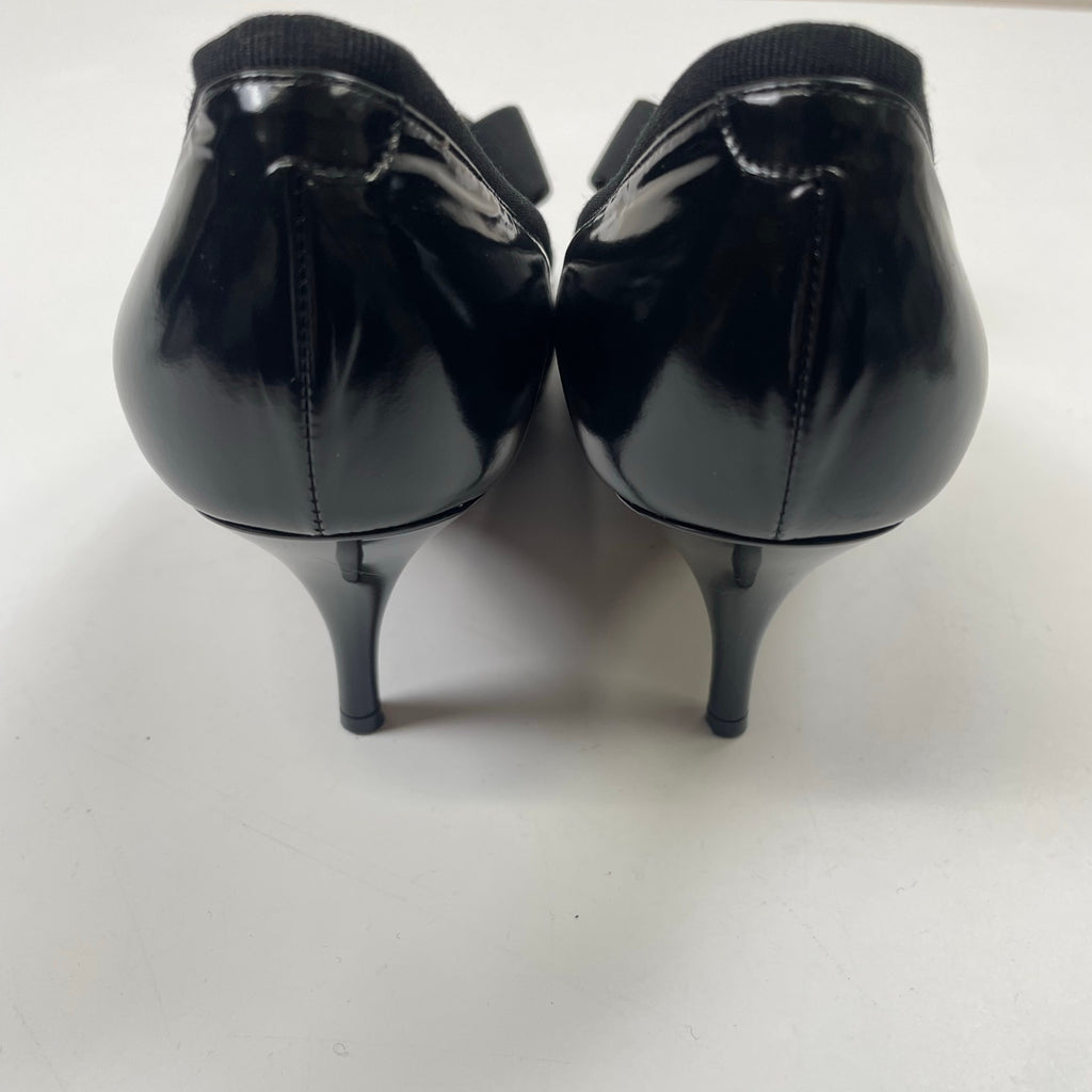 GIORGIO ARMANI / デザインヒールパンプス 参考定価：120,000程度 SIZE:37 1/2