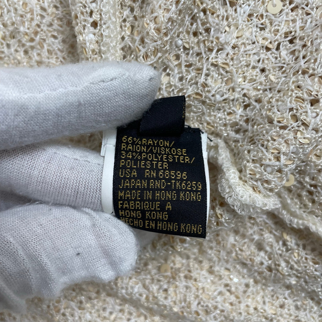 DONNA KARAN NEWYORK / ヴィンテージ スパンコールアンサンブルカーディガン SIZE:S