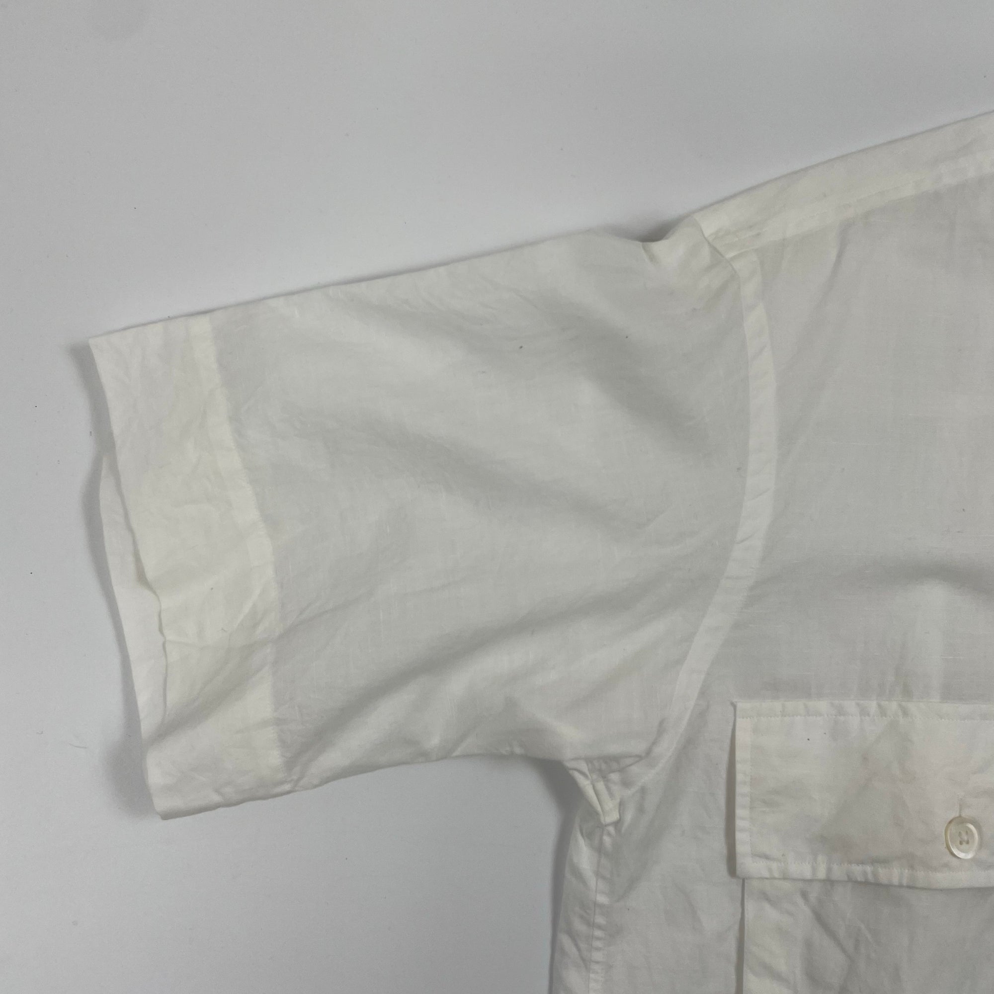 MARGARET HOWELL マーガレットハウエル / コットンリネン2ポケットシャツ 参考定価：30,000程度 SIZE:S