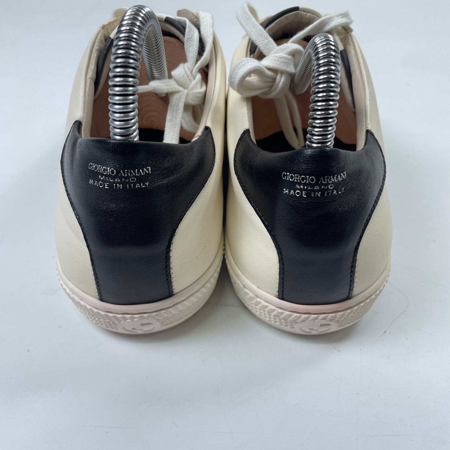 GIORGIO ARMANI / バイカラーレザースニーカー 参考定価：130,000程度 SIZE:38
