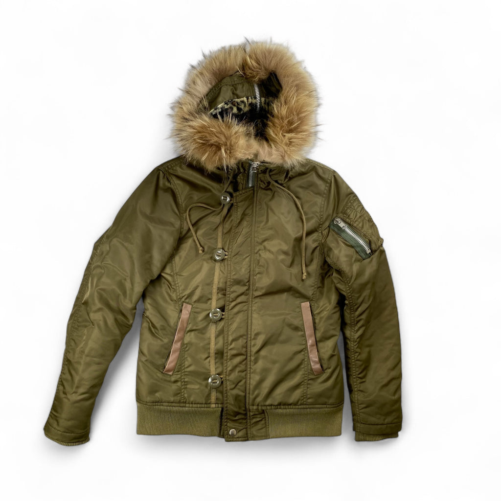 【00's～ ネオグランジ】 VAROSH ヴァロッシュ / N-2Bタイプ ヒョウ柄 ミリタリージャケット SIZE：M