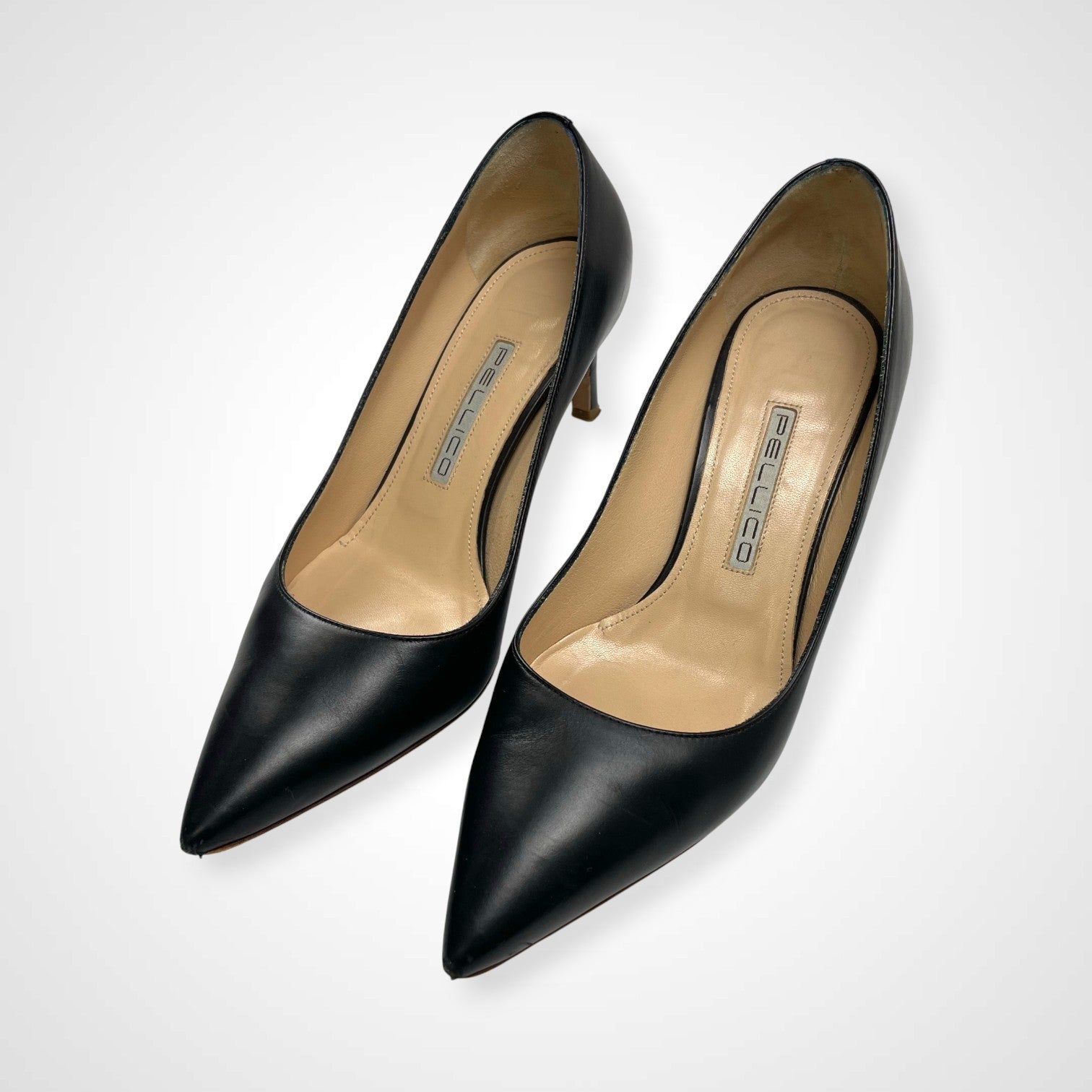 PELLICO ペリーコ / レザーパンプス ブラック 参考定価：40,000程度 SIZE:36(23cm程度)