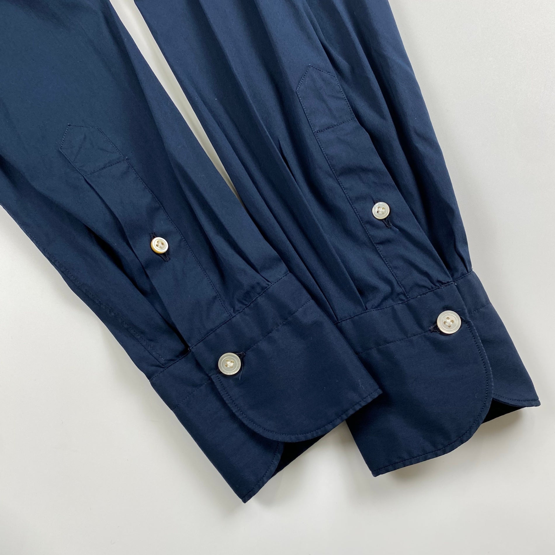 Finamore フィナモレ / ワイドカラーシャツ ドレスシャツ SIZE：M