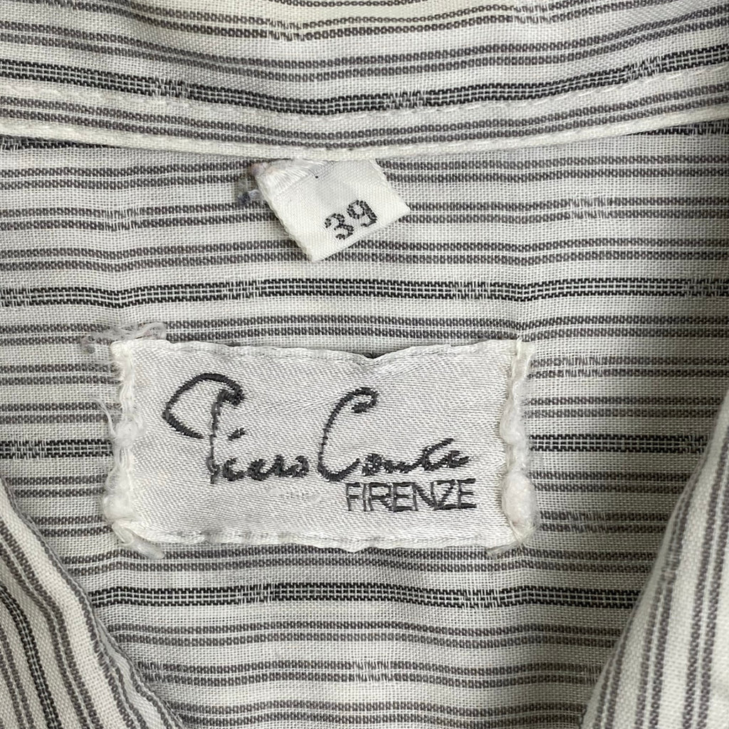 EURO VINTAGE ユーロヴィンテージ / ユーロ ヴィンテージシャツ ホワイト×ライトグレー SIZE:39