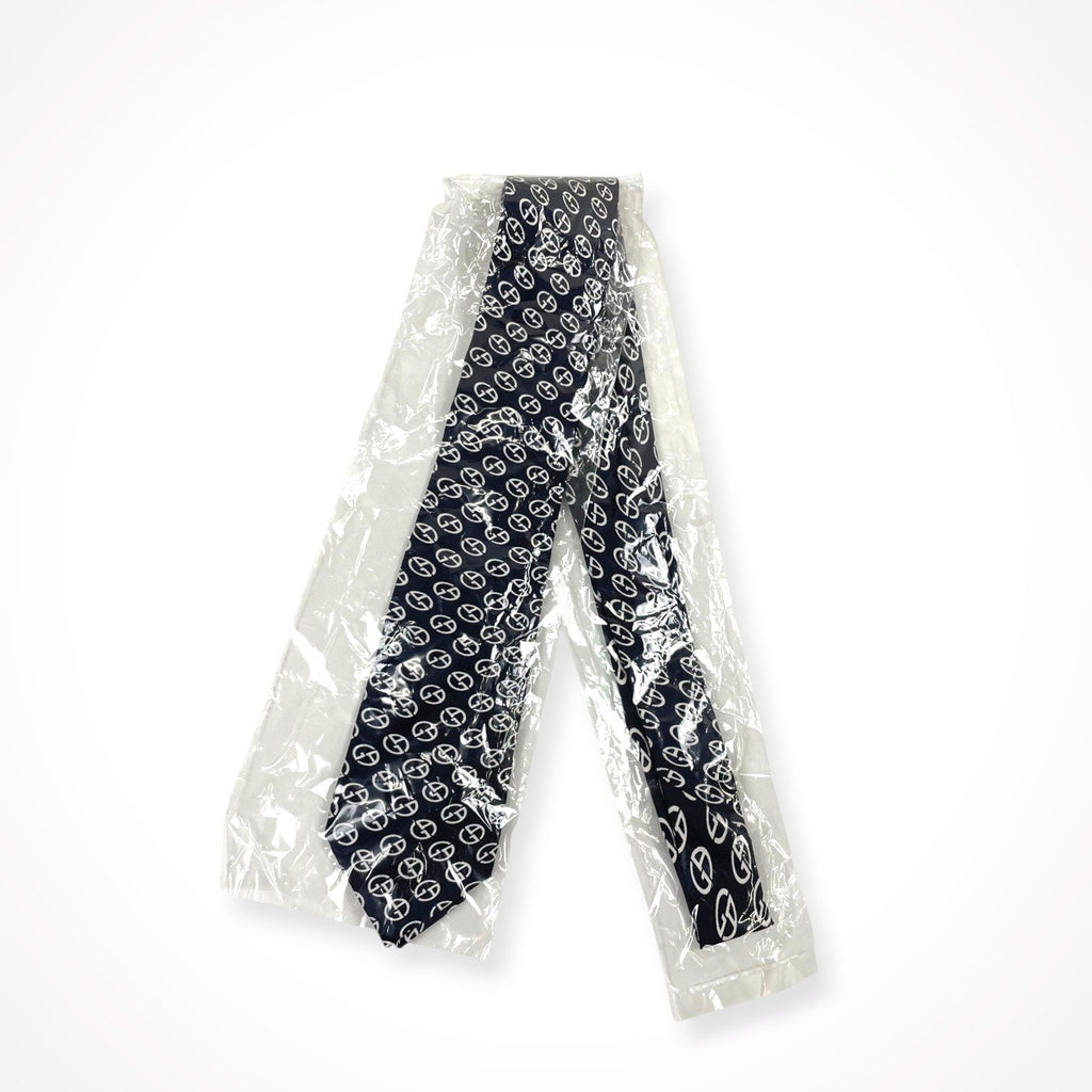 GIORGIO ARMANI / モノグラム 総柄ネクタイ 参考定価：35,000程度