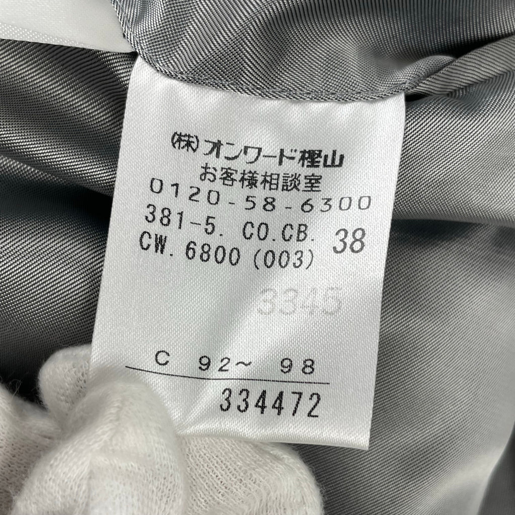 Calvin Klein カルバンクライン / ウールアルパカチェスターコート グレー 参考定価：180,000+tax SIZE:38