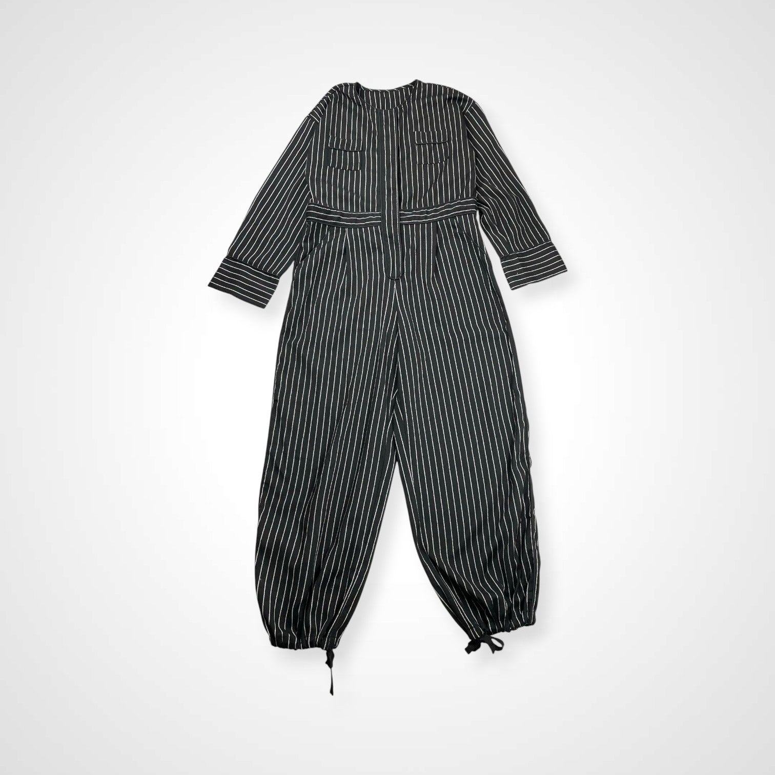 myl マイル / my jumpsuit -月光- ジャンプスーツ ホワイト×ブラック 参考定価：25,000程度 SIZE:FREE