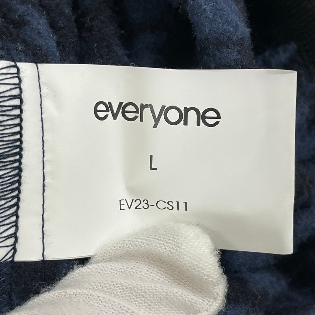 everyone / houndstooth snap pullover fleece 参考定価：32,000+tax SIZE:L