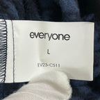 everyone / houndstooth snap pullover fleece 参考定価：32,000+tax SIZE:L