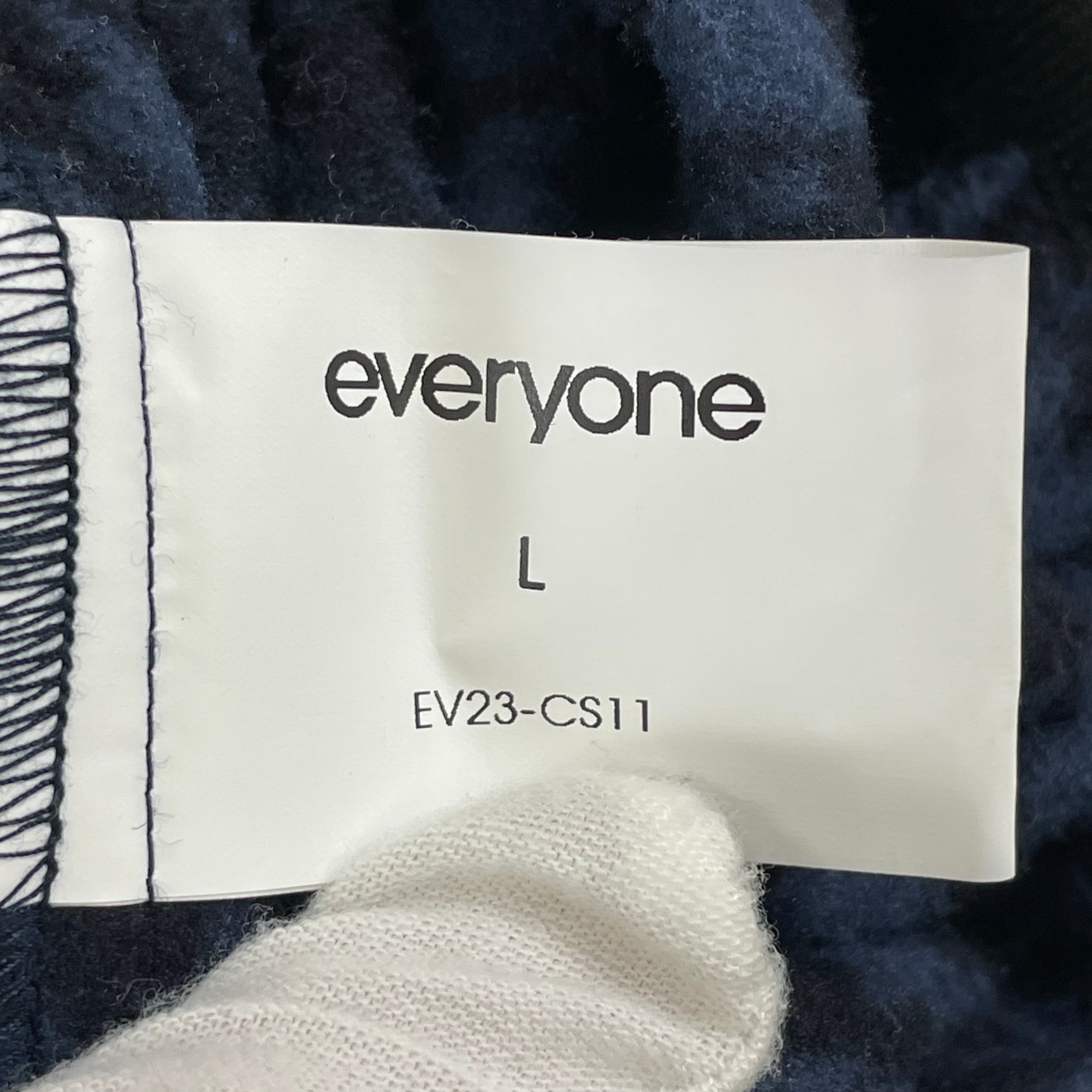 everyone / houndstooth snap pullover fleece 参考定価：32,000+tax SIZE:L