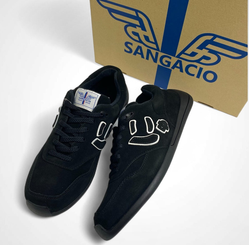 SANGACIO サンガッチョ / DRIVE ドライビングシューズ スニーカー ブラック 参考定価：22,500+tax SIZE:27cm