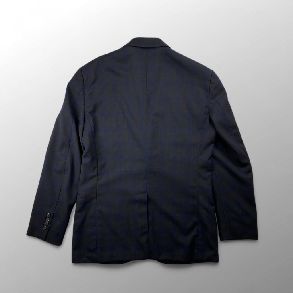 【極美品】 HERMES エルメス / チェック柄 アンコン テーラードジャケット SIZE:48