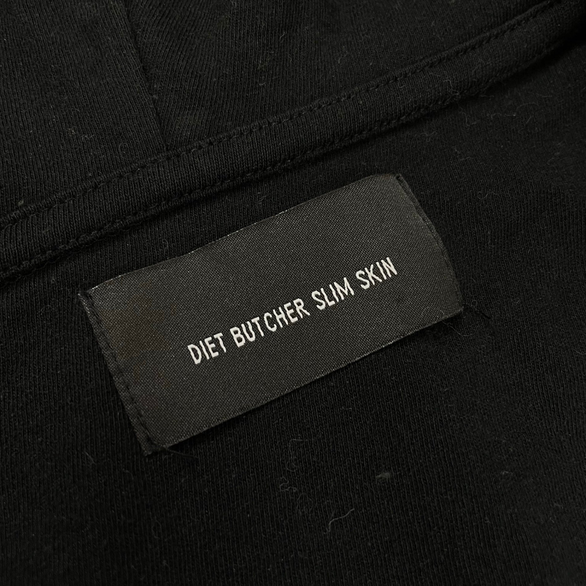 DIET BUTCHER SLIM SKIN / 12FW スラントダブルジップパーカー 参考定価：32,000程度 SIZE:2