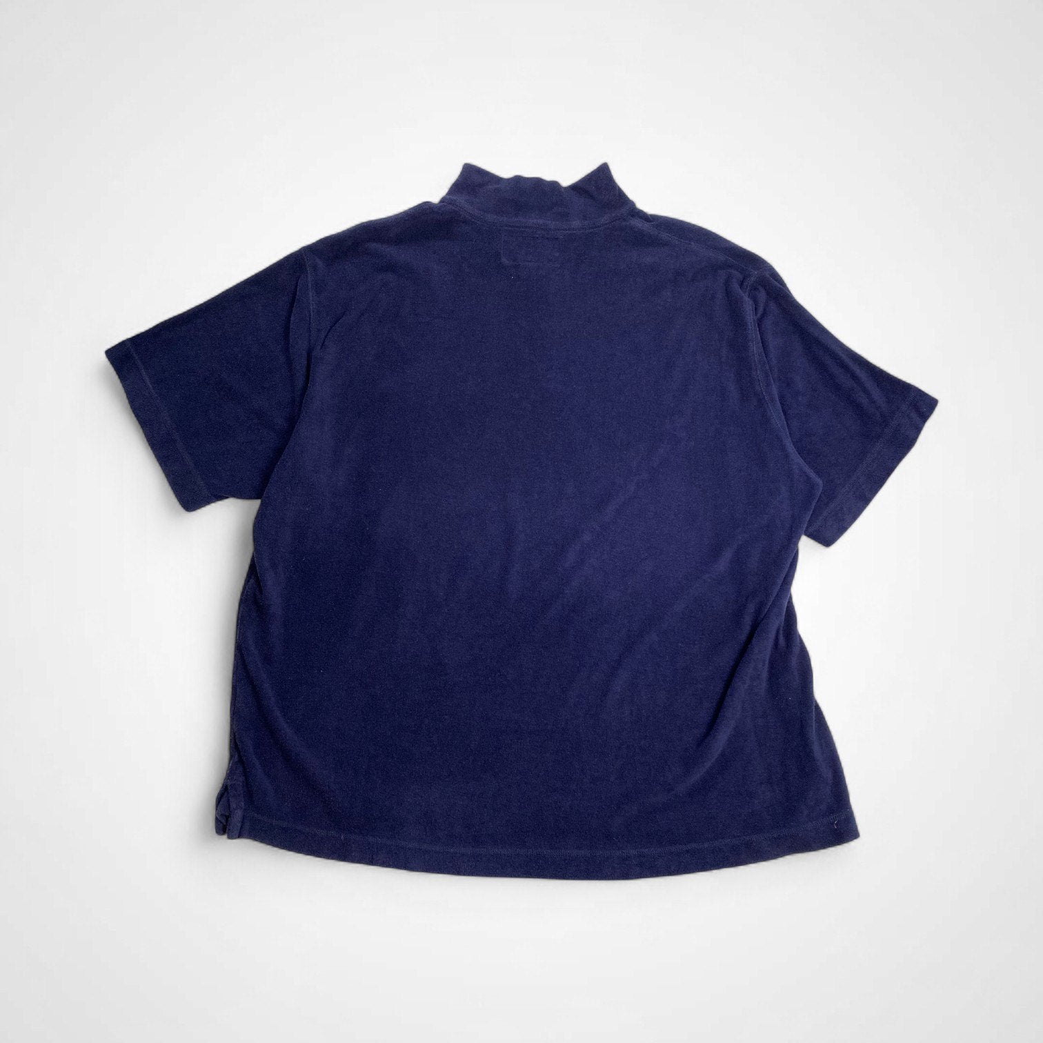 90s POLO SPORT ポロスポーツ / ヴィンテージ パイル ハーフジップシャツ カナダ製 SIZE:XL