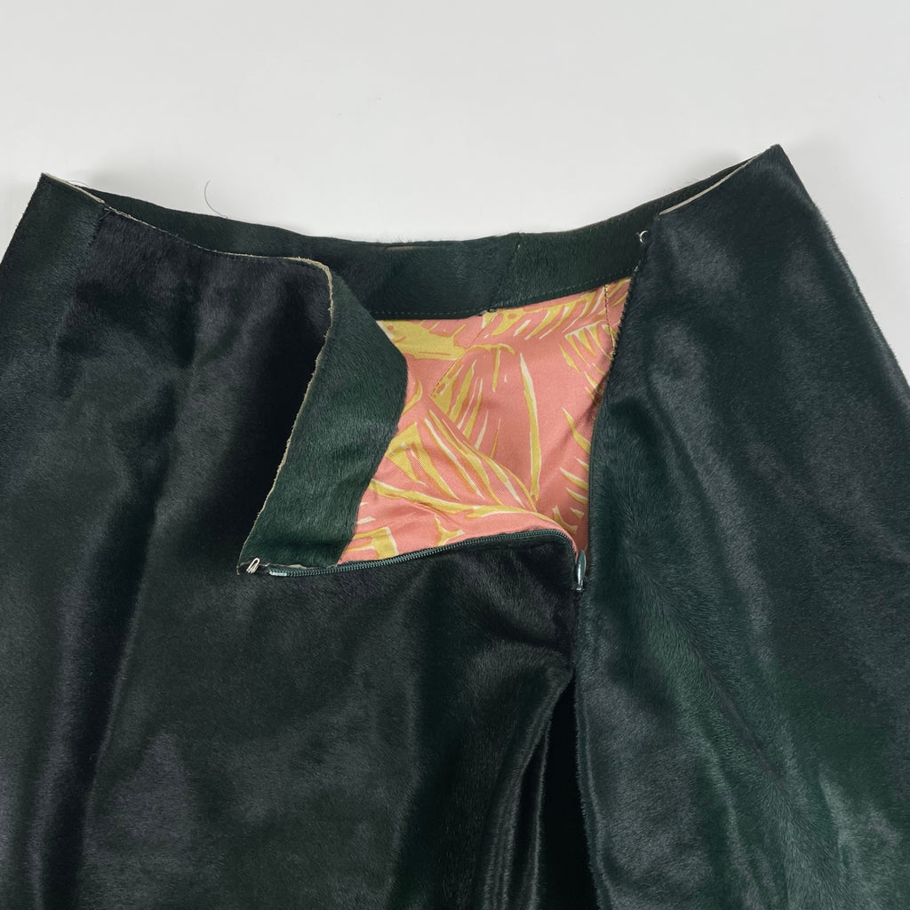 HETTABRETZ / ハラコレザースカート グリーン SIZE:42